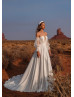 Strapless Ivory Pleated Satin Chic Wedding Dress